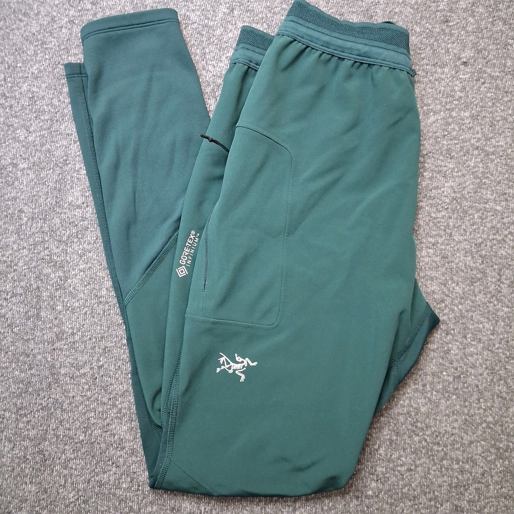 Arcteryx Norvan Hybrid Tights Gore-Tex Windstop - Men's Small - Green